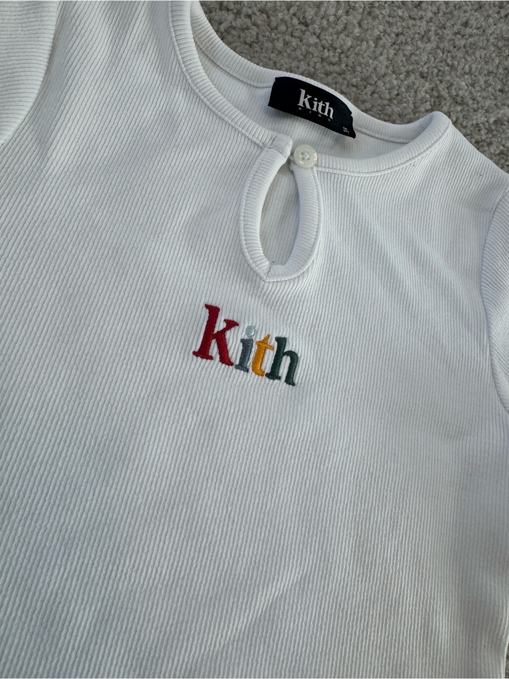 Kith Girls Ribbed Logo Tee - Picture 2 of 4